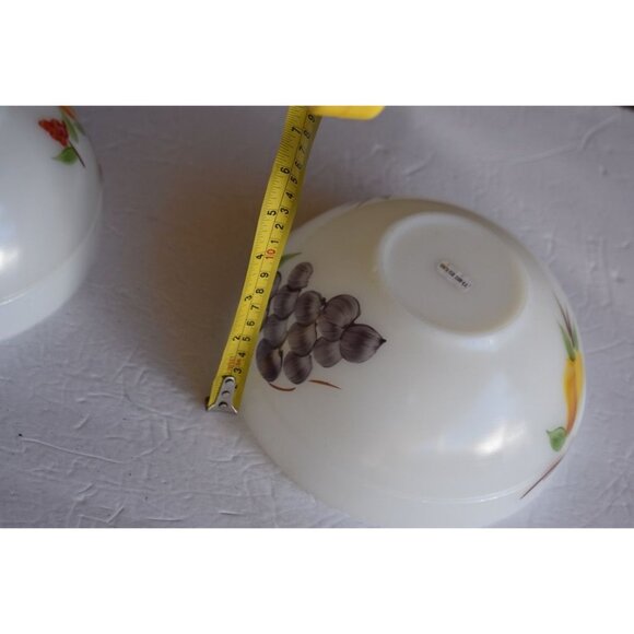 2 Vintage Fire King Ware Gay Fad Oven Safe Bowls Milk Glass TV Prop "This is Us" - Picture 7 of 9